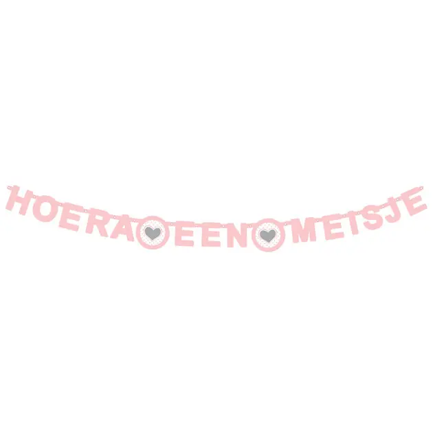Laatste Kans Letterguirlande - Hoera een Meisje