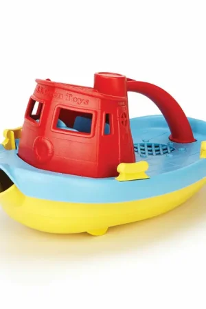 Premium Green Toys Sleepboot - Rood/Blauw