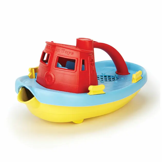 Premium Green Toys Sleepboot - Rood/Blauw