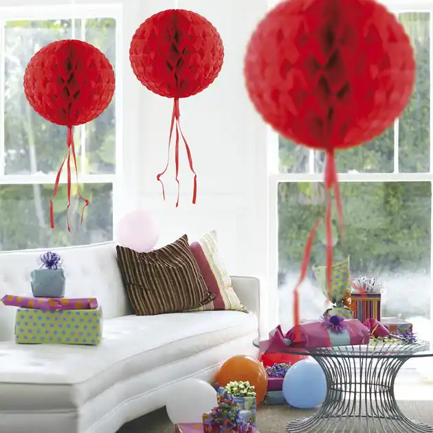Hoge Kwaliteit Honeycomb Bal - Rood