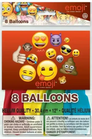 Ballonnen Emoji, 8st. Meest Verkocht