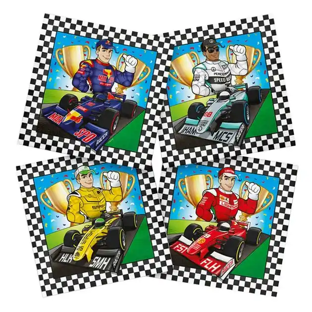 Seizoensaanbieding Servetten Formule 1, 20st.