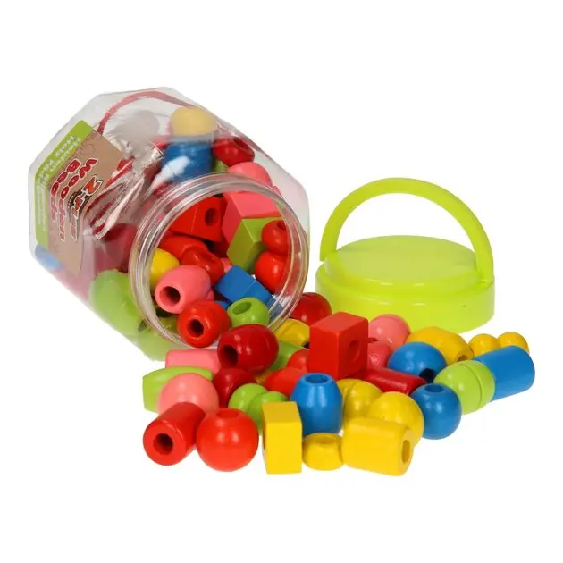 Merkproduct Houten Kralenset, 72st.