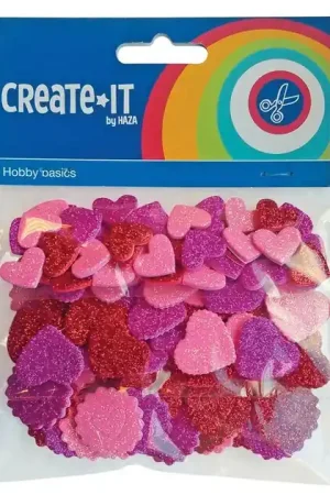 Nu Kopen Foamstickers Hartjes en Rondjes, 132st.