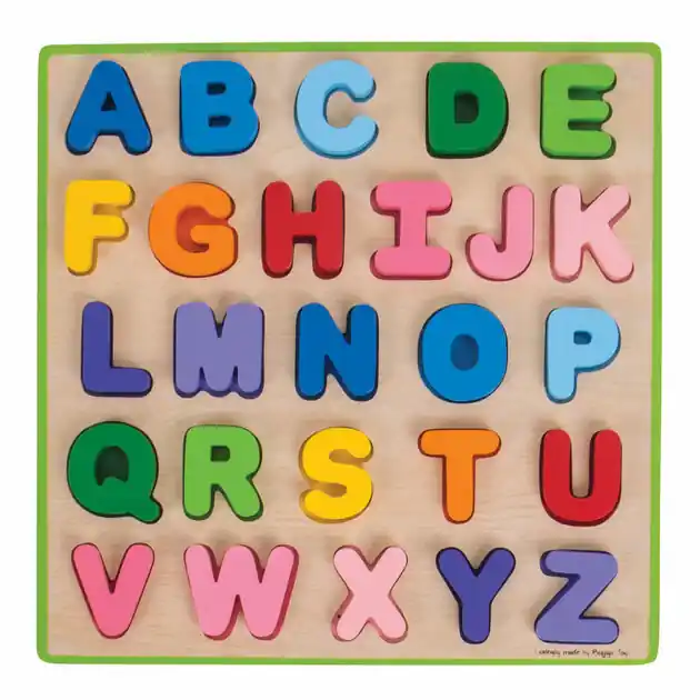 Aanbieding Bigjigs Houten Alfabet Puzzel, 26st.