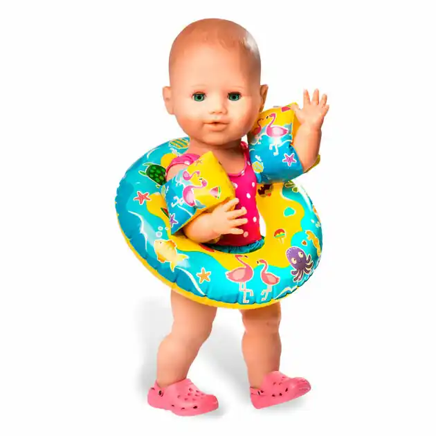 Poppen Zwemring met Zwembandjes Op = Op