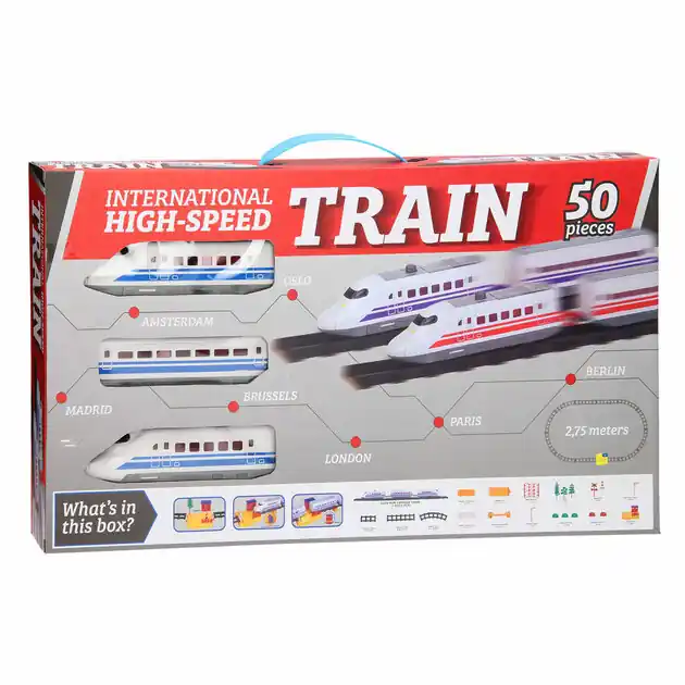 Hogesnelheidstrein Set, 50dlg. Nieuw