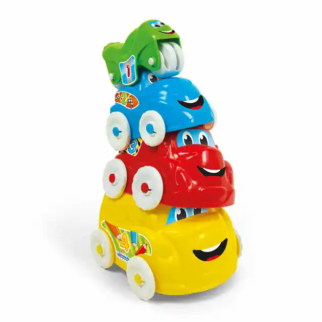 Exclusieve Aanbieding Clementoni Stapeltoren Voertuigen, 4dlg.