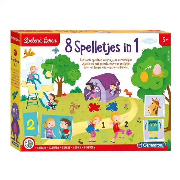 Bestseller Clementoni Spelend Leren - 8 Spelletjes in 1