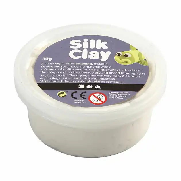 Silk Clay - Wit, 40gr. Korting