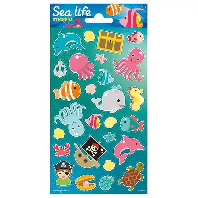Bestel Nu Stickervel Onderwaterwereld