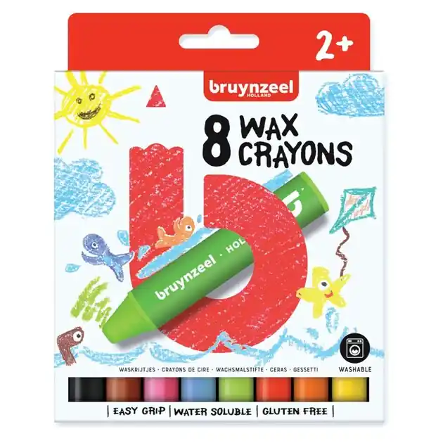 Laatste Versie Bruynzeel Kids Waskrijtjes, 8st.
