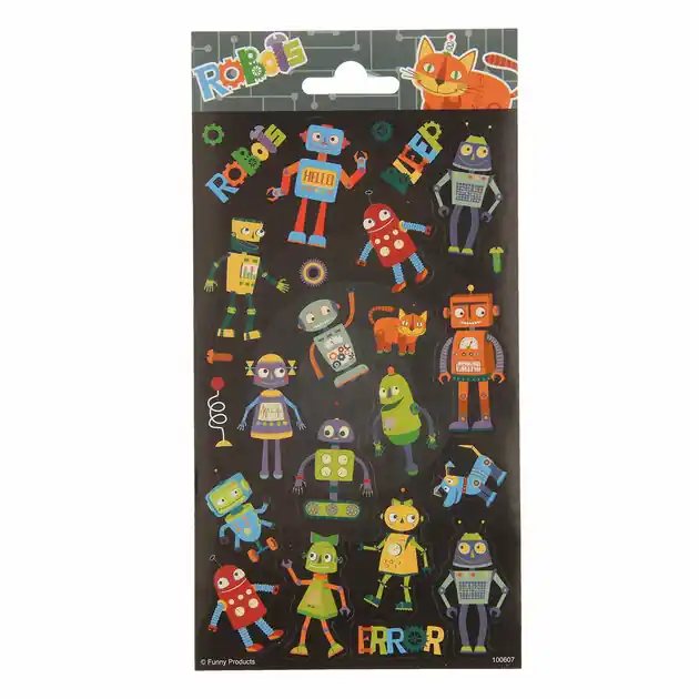 Stickervel Robots Merkproduct