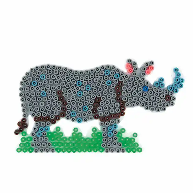 Nieuw Hama Midi Strijkkralenbordje - Neushoorn