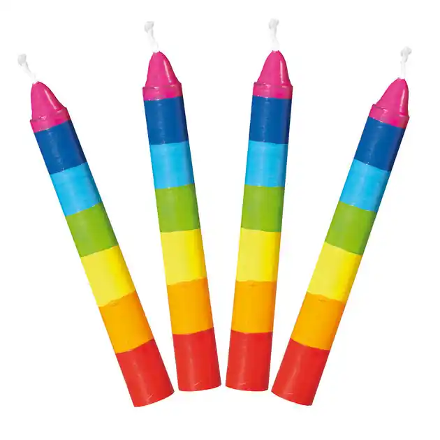 Bestseller Goki Kaarsjes Regenboog, 10st.