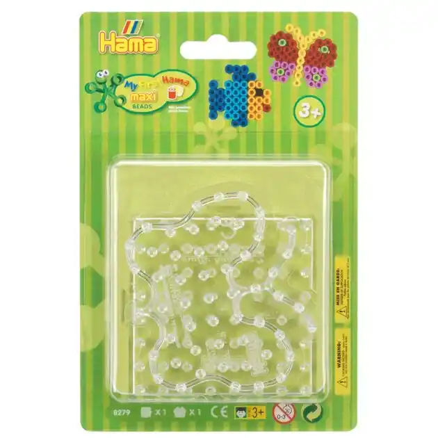 Hama Maxi Strijkkralenbordjes Vierkant & Vlinder Gratis Retour