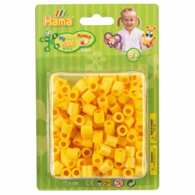 Uitverkoop Hama Maxi Strijkkralen Geel, 250st.