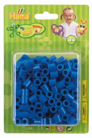Hama Maxi Strijkkralen Blauw, 250st. Bestel Nu