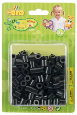 Hama Maxi Strijkkralen Zwart, 250st. Beste Prijs