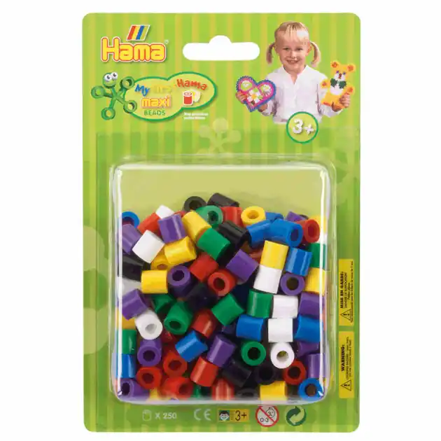Superprijs Hama Maxi Strijkkralen Standaard Mix (00), 250st.