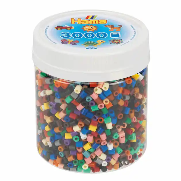 Hama Midi Strijkkralen in Potje - Kleurenmix (67), 3000st. Actieprijs