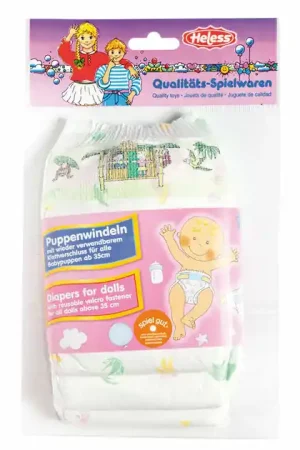 Uitverkoop Poppenluiers - 3st, 35-50 cm