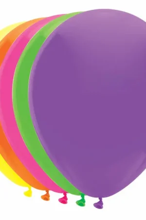 Ballonnen 5 Neonkleuren, 10st. Laatste Kans