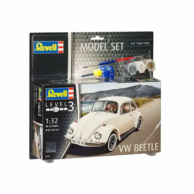 Flitsaanbieding Revell Model Set - Volkswagen Beetle 24dlg. - Incl. Basiskleuren Verf