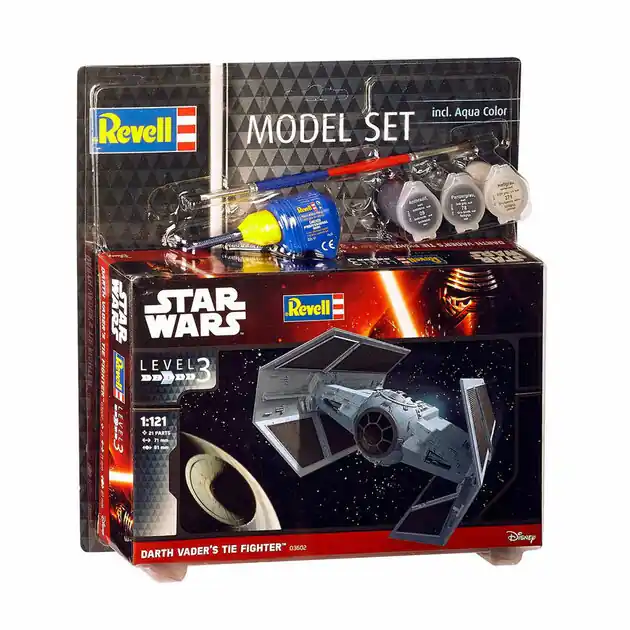 Favoriet Revell Model Set Darth Vader's Tie Fighter - Incl. Basiskleuren Verf