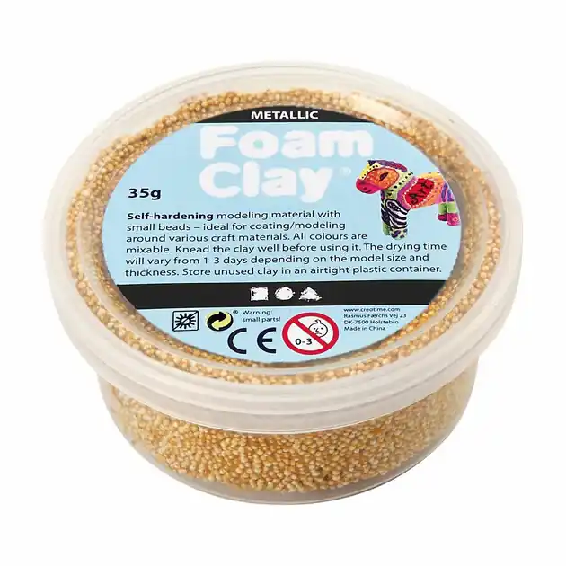 Foam Clay - Metallic Goud, 35gr. Must-Have