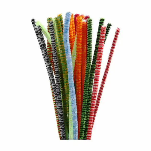 Chenille - Multi Kleuren, 30st. Laatste Versie