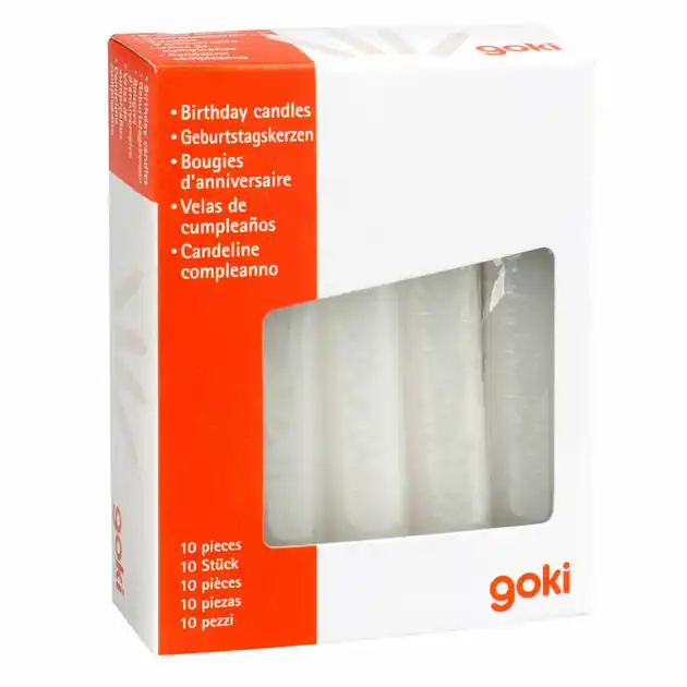 Goki Verjaardagskaarsjes, 10st. Fabrieksprijs