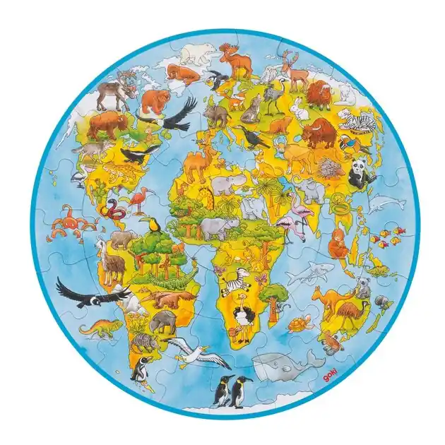 Hoge Kwaliteit Goki Wereldpuzzel XXL