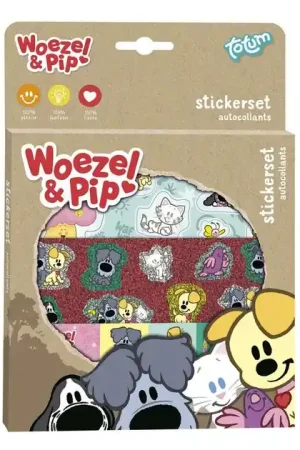 Woezel & Pip Stickerset Express Levering