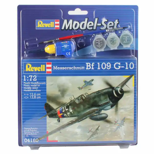 Revell Model Set Messerschmitt Bf-109 Vliegtuig - Incl. Basiskleuren Verf Gecertificeerd