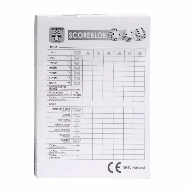 Scoreblok Direct Beschikbaar