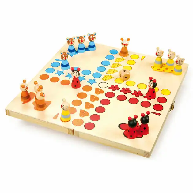 Small Foot - Houten Ludo Dieren Finale Uitverkoop