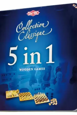 Houten Spellen, 5in1 Gereduceerde Prijs
