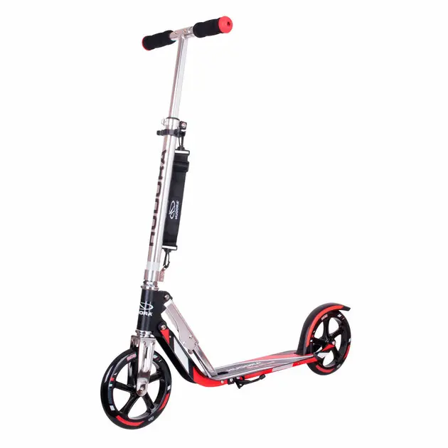 HUDORA BigWheel 205 Scooter Step - Zwart/Rood Nieuw