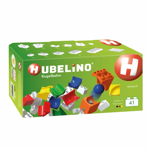 Hubelino Knikkerbaan Uitbreidingsset Katapult - 41dlg. Favoriet