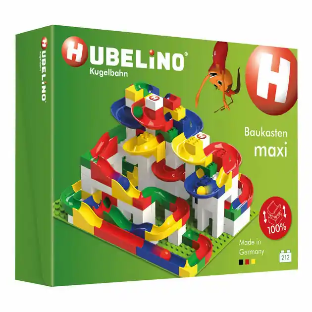 Hubelino Knikkerbaan Maxi Bouwset - 213dlg. Lage Kosten