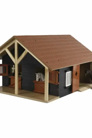 Veilige Betaling Kids Globe Paardenstal met 2 Boxen en Berging, 1:24