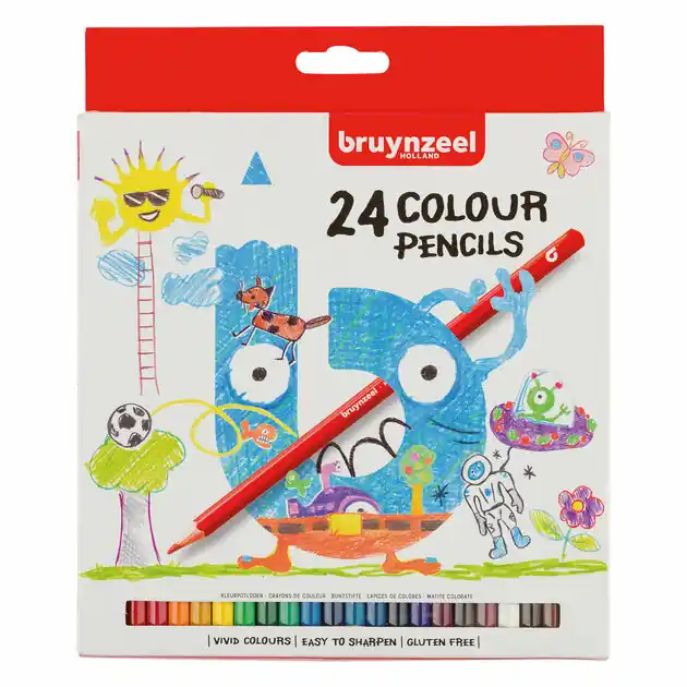 Aanbieding Bruynzeel Kids Kleurpotloden, 24st.