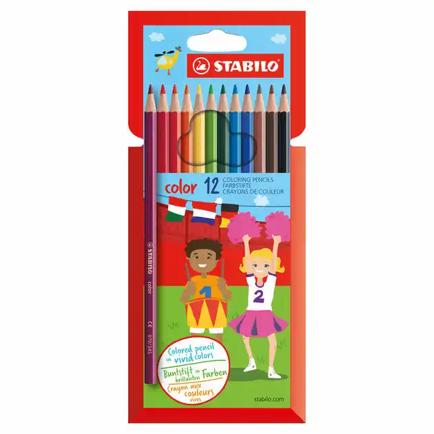 Direct Verzonden STABILO color - Kleurpotlood - Set Met 12 Stuks