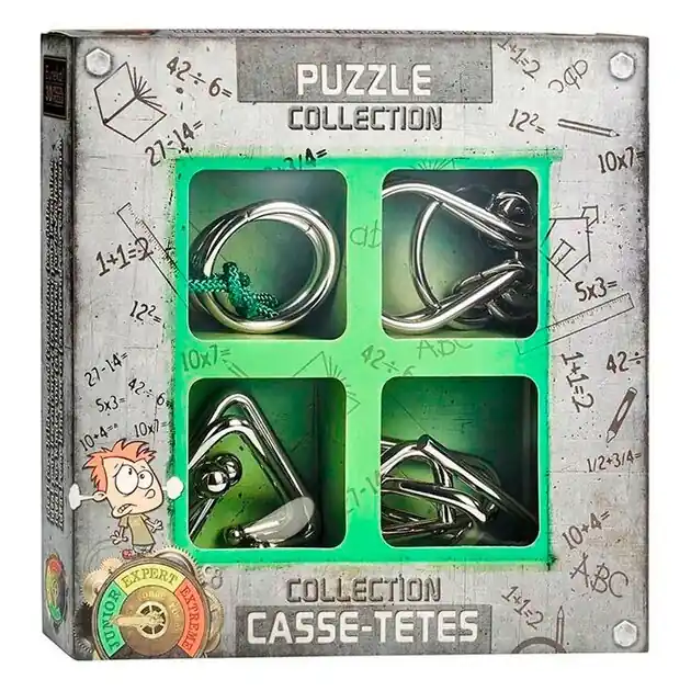 Direct Beschikbaar Metalen Breinpuzzels Junior, 4st.
