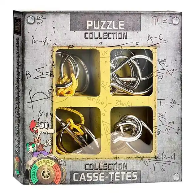 Metalen Breinpuzzels Expert, 4st. Fabrieksprijs