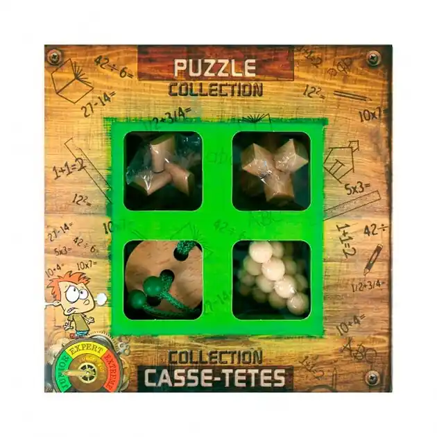 Houten Breinpuzzels Junior, 4st. Hete Deal