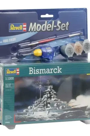 Beperkt Aanbod Revell Model Set - Bismarck - Incl. Basiskleuren Verf