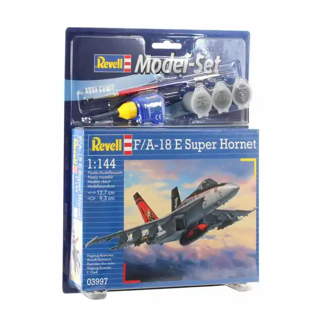Revell Model Set F/A-18E Super Hornet Vliegtuig - Incl. Basiskleuren Verf Koop Vandaag
