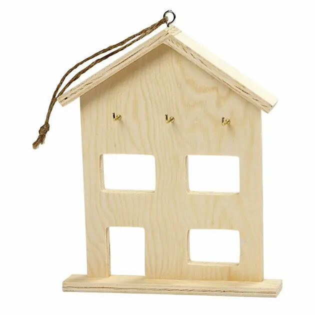 Beste Prijs Houten Sleutelkast met 3 Haken